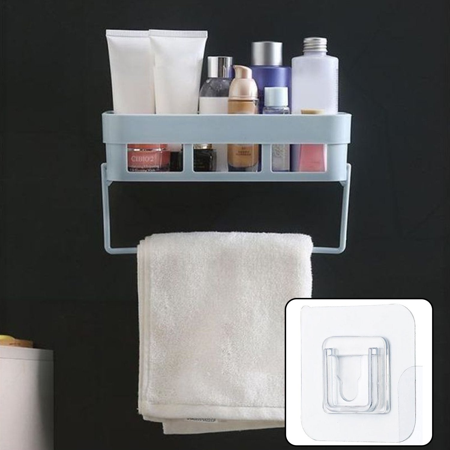 1651L Multipurpose Kitchen Bathroom Shelf Wall Holder Storage Rack Bathroom 1651L Multipurpose Kitchen Bathroom Shelf Wall Holder Storage Rack Bathroom